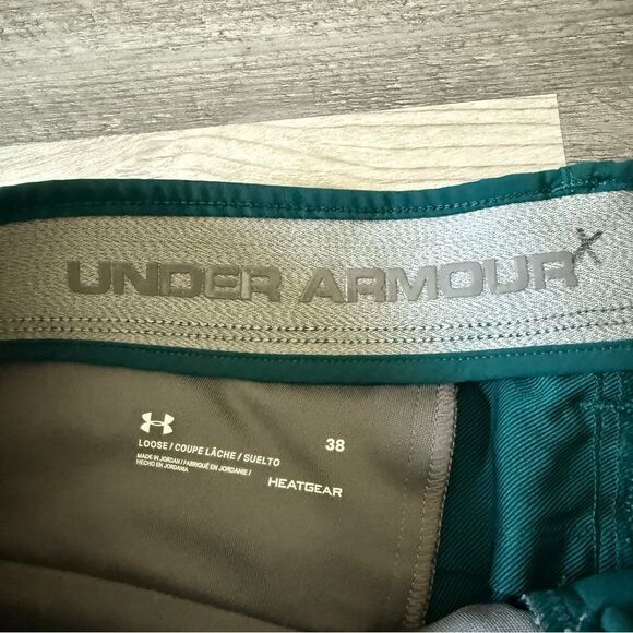 Under Armour Shorts Dark Teal Loose Fit Hestgear 38 Men’s - Picture 4 of 8